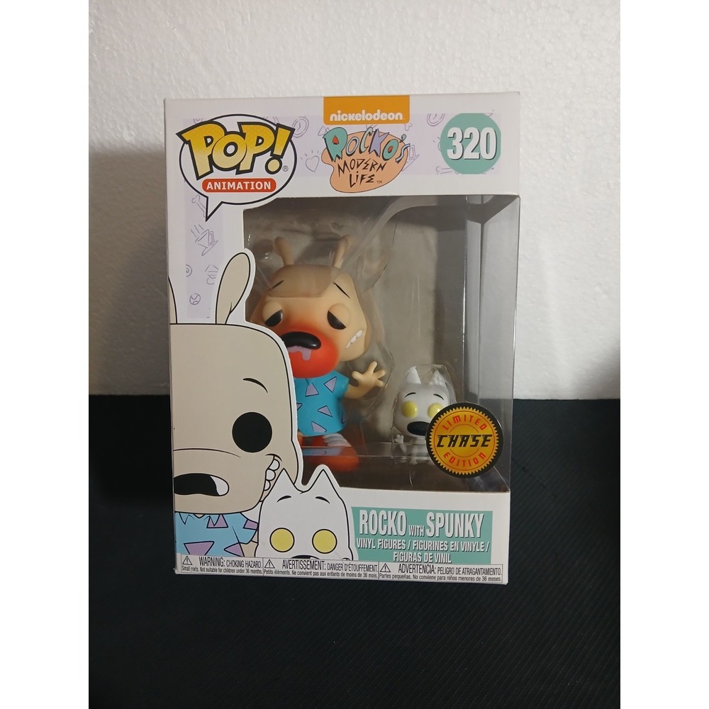 Funko Pop! Nickelodeon Rocko's Modern Life -Rocko with Spunky #320 CHASE L/E